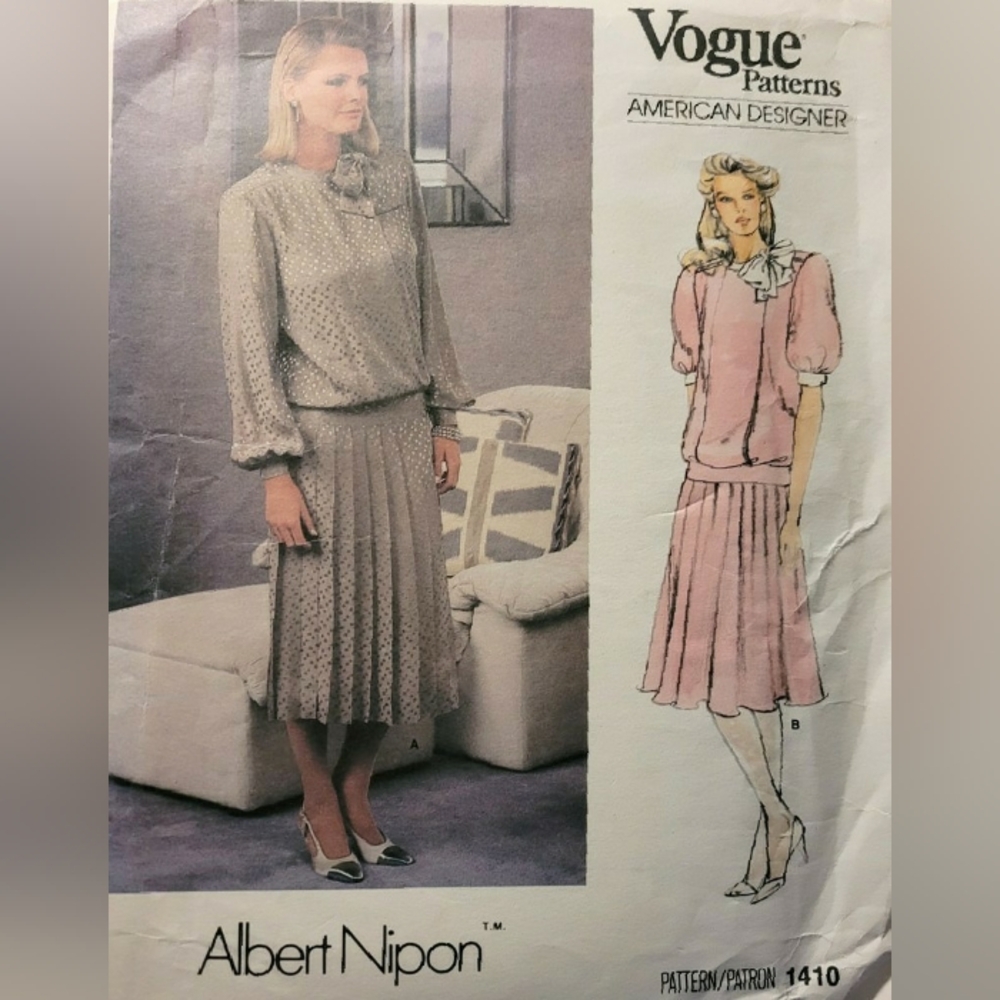 Albert Nipon | Silk Polka Dot Dress with Tie and Pleated Detail - Picture 16 of 16